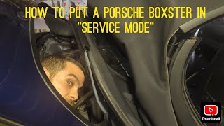 How to put a Porsche Boxster 986 in service mode [upl. by Anavoig]