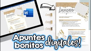 Apuntes bonitos en WORD Clases en línea ✄ Barbs Arenas Art [upl. by Shelli452]