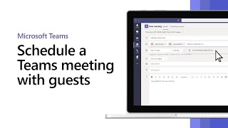 How to schedule a Microsoft Teams meeting with guests [upl. by Soiritos]