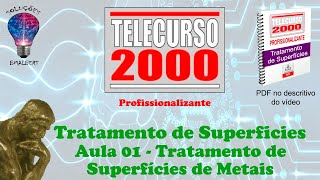 Telecurso 2000  Tratamento de Superfície  01 Tratamento de superfície de metais [upl. by Buatti]