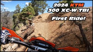 2024 KTM 300 XCW TBI First Ride [upl. by Ocsicnarf]