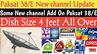 Paksat 38E New update Some New Channels Add On Paksat38E [upl. by Bounds]