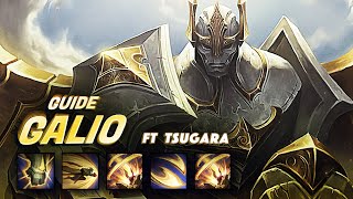 GUIDE GALIO  BUILD RUNES amp COMBOS 💥  Ft Tsugara  Grandmaster [upl. by Hoffert]