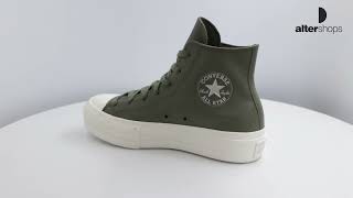 Converse CHUCK TAYLOR ALL STAR LIFT LEATHER Λαδί A07131C [upl. by Maharg]