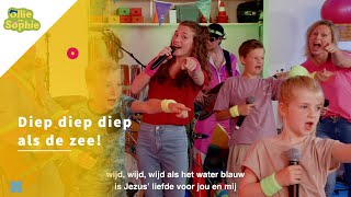 Diep diep diep als de zee  zing je mee  kids worship  Ollie en Sophie [upl. by Asiral522]