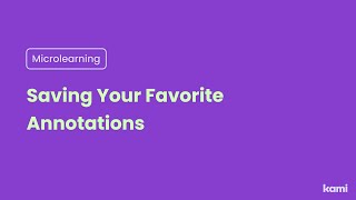 Saving Your Favorite Annotations [upl. by Acimaj]