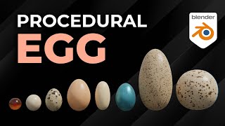 All Eggs in 1 Geometry Nodes  Blender Procedural Egg geometrynodes blender3d b3d [upl. by Ycnay750]