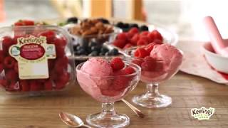 Keelings Raspberry Frozen Yoghurt [upl. by Lusty]