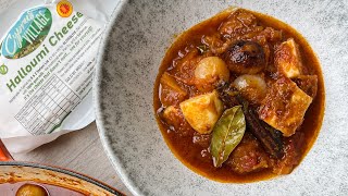 Vegetarian Stifado  Halloumi Stifado recipe with OliveOlivecouk [upl. by Leahcimal]