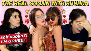 The Real Soojin With Shuhua 🥺💕 Sooshu GIDLE 여자아이들 [upl. by Arretnahs]