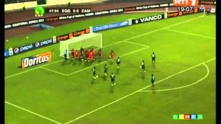 Orange Africa Cup Of Nations 2012  Equatorial Guinea  0 vs 1  Zambia All Goals amp Highlights [upl. by Battat461]