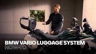 Installing the BMW Vario Luggage System — BMW Motorrad HowTo [upl. by Jerrylee]