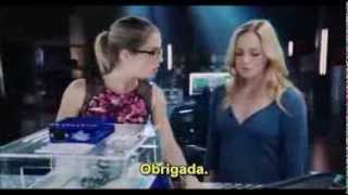 Felicity and Oliver  2x05  ARROW  Legendado team arrow and Sara Lance [upl. by Knarf]