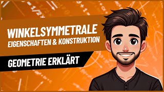 Winkelsymmetrale Winkelhalbierende  Erklärung und Konstruktion mit Zirkel [upl. by Llenrahs]