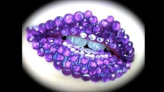 Amethyst Kisses Lip Art Tutorial ft Eye Kandy Glitter amp Rhinestones [upl. by Genie]