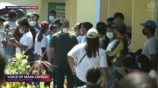 Leni Robredo arrives in Carangcang Elementary School to cast vote [upl. by Dalury181]