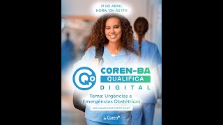 Coren Qualifica Digital Urgências e Emergências Obstétricas [upl. by Natassia]