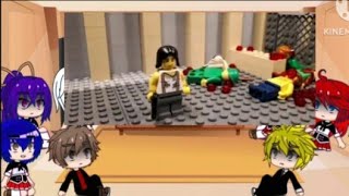 el clan gremory react lego zonbies oubreak overwhelmed [upl. by Onoitna]