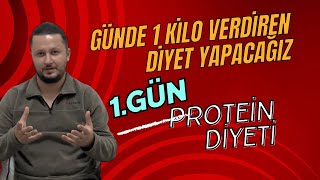 Günde 1 Kilo Vereceğimiz Diyete Başlıyoruz Protein Diyeti Başlangıç [upl. by Dever]