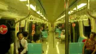 Taipei MRT Blue Line Longshan Temple→Ximen [upl. by Waldack]