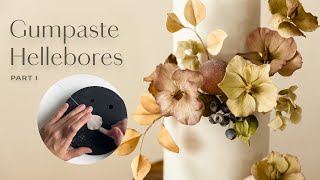 Gumpaste Flowers for Beginners Hellebore Tutorial Part 1 [upl. by Myrt]