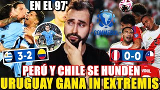 URUGUAY GANA en el 101 32 a COLOMBIA ¡ÉPICO  PERÚ 00 CHILE se HUNDEN y el MUNDIAL LEJOS [upl. by Letsirhc549]