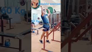 Shoulder press exercise 40 kg  60kg  70 kg 💪🤾🤾trendingshorts viralvideo motivation workout 🇮🇳 [upl. by Levins]