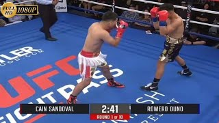 Romero Duno vs Cain Sandoval Fullfight Highlights 2024 DUNO VS SANDOVAL Sept 1 2024 HIGHLIGHTS [upl. by Maxine]