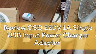 Review OSQ 220V 1A Single USB Input Power Charger Adapter [upl. by Whitson661]