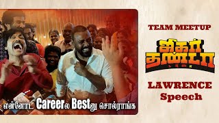 Raghava Lawrence Speech Jigarthanda Double x Team Meet at Madurai Gopuram cinemas Karthick Subburaj [upl. by Aissak]