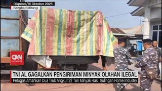 TNI AL Gagalkan Pengiriman Minyak Olahan Ilegal [upl. by Bail]