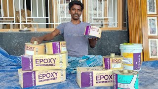 Asian paints woodtech epoxy mixing apply  how to mix epoxy [upl. by Hadwin]