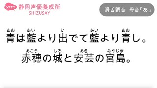 【滑舌練習】声優・ナレーターを目指す方必見！練習動画静岡声優養成所シズセイ [upl. by Ayoj]