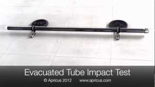 Apricus Solar Evacuated Tube Impact Test [upl. by Ydissak644]