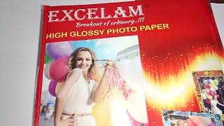 Excelam Photo Paper  Best Photo paper  cheap and best glossy paper  Glossy paper under 50 [upl. by Lette]