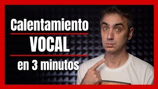 Calentamiento Vocal en 3 Minutos  Cómo calentar la Voz [upl. by Aw591]