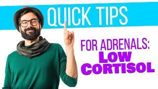 Quick Tips for Adrenals Low Cortisol [upl. by Eecram]