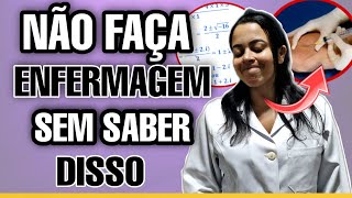 8 coisas que você precisa saber antes de fazer Enfermagem 😉😉 [upl. by Rodge734]