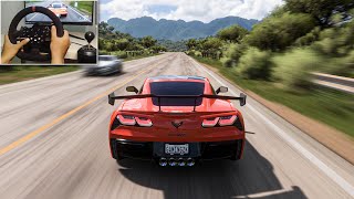 CHEVROLET CORVETTE ZR1829HP Forza Horizon 5  Steering Wheel Gameplay [upl. by Briney473]