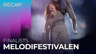 Melodifestivalen 2024 Sweden  Finalists  RECAP [upl. by Uttasta]