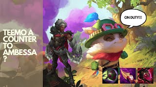 Teemo is a counter to Ambessa   League of Legends  Ambessa  Teemo [upl. by Carmen931]