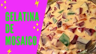 gelatina de mosaico sin grenetina con 4 ingredientes [upl. by Nylecoj58]