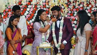 SARAVANAKUMAR  NANDHINI RECEPTION MONTAGE VIDEO 2024 REDHILLSEDAPALAYAM CHENNAI [upl. by Eleazar]