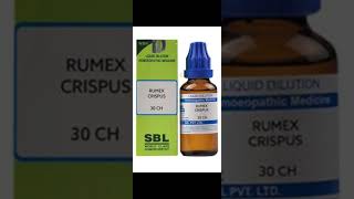 Sbl Rumex Crispus 30 for dry cougheczema TB homoeopathy skincondition shortvideo [upl. by Ayhay131]