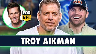 Troy Aikman Talks Tom Bradys Retirement Super Bowl Memories amp Cowboys 2023 Plan [upl. by Eilzel]