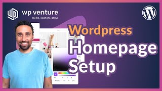 How to Setup a Homepage in WordPress [upl. by Clement488]