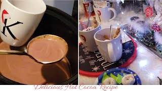 Cook with me  Hot cocoa recipe  12 Days of Christmas Day 112018 [upl. by Nacul58]