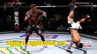 EA Sports UFC 2  Best Brutal Knockouts Compilation 5 [upl. by Elbam]