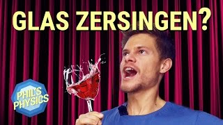 Kann man Glas zersingen Explosion durch Sound in Slow Motion  Phils Physics [upl. by Rosenblatt647]