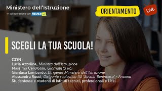 Scegli la tua scuola Live con la Ministra Azzolina per l’orientamento scolastico [upl. by Asiled167]